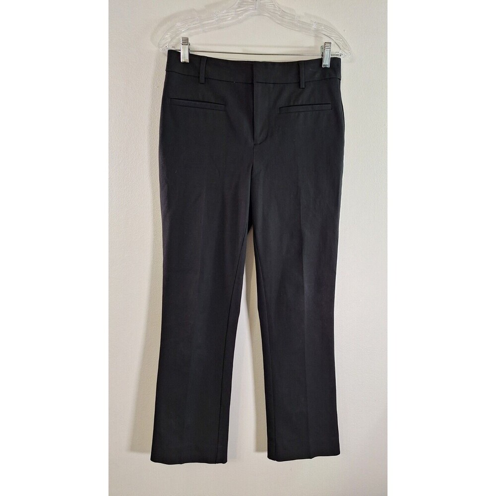 ANTHROPOLOGIE MAEVE‎ Ponte Trouser Pant Women Sz 4 Black Career Wardrobe Staple